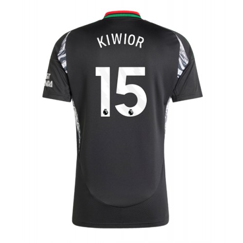 Fotbalové Dres Arsenal Jakub Kiwior #15 Venkovní 2024-25 Krátký Rukáv